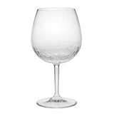 Tritan - Leadingware Unbreakable Wine Glass Set With Hammer Design Bpa Free Plastic, 22Oz - Clear