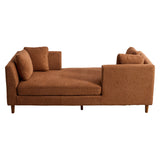 Wide Modern Double Sided Upholstered Chaise Lounge