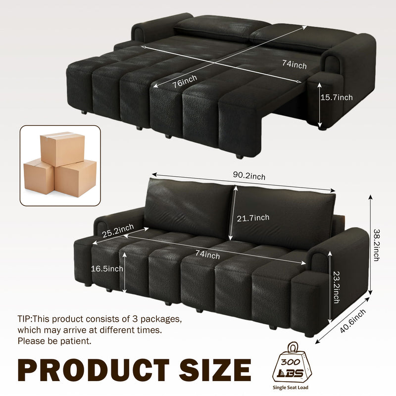 4 Seater Modern Couch With Seats Storage