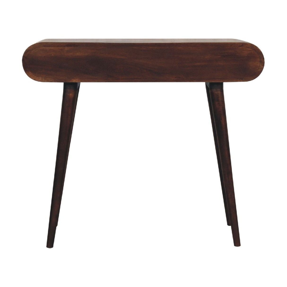 Curved Edge Console Table - Walnut