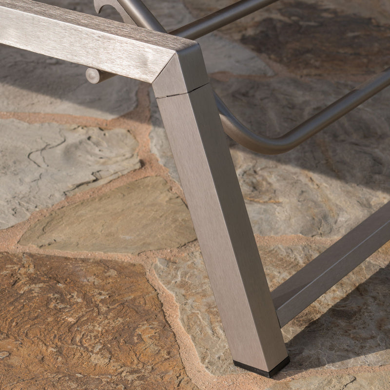 Myers - Modern Chaise Lounge Set With Adjustable Back