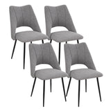 Chair With High Resilience Filling, Adjustable Feet For Kitchens (Set of 4)