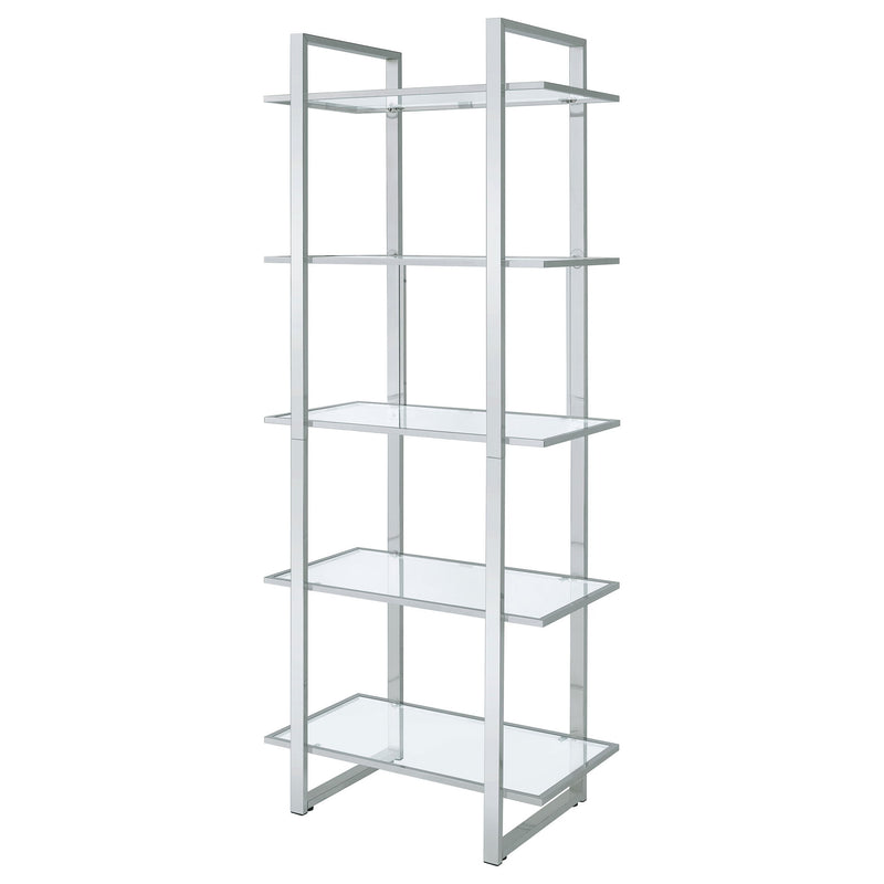 Colfax - 5 Shelf Bookshelf - Clear