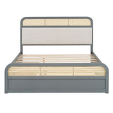 Platform Bed With Trundle And 2 Drawers