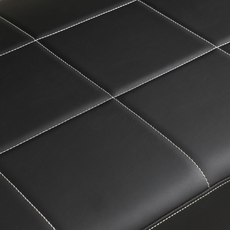 Modern Upholstery Accent Loveseat Sofa For Living Room 2 Seater With Metal Arms