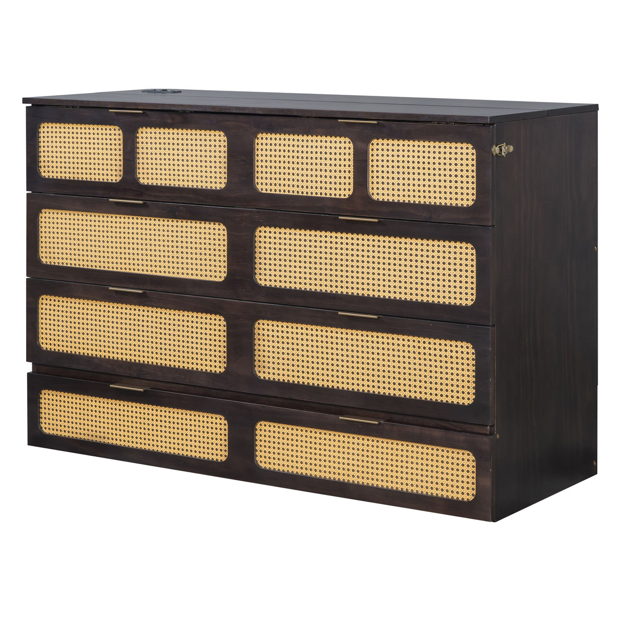 Classic Stylish Murphy Bed With Large Drawers