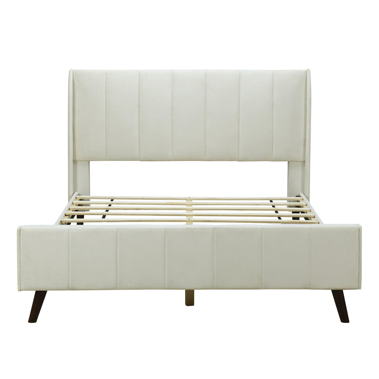 Upholstered Platform Bed Velvet