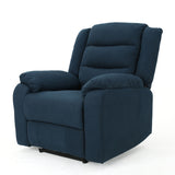 Wide Power Standard Recliner - Navy Blue