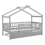 Creativity House Bed With Twin Size Trundle