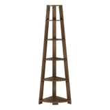 Bookshelf, Bookcase, Etagere, Corner, 5 Tier, For Office, Contemporary & Modern