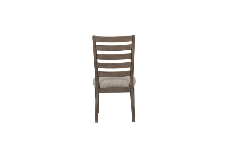 Side Dining Chair With Ladder Back (Set of 2) - Gray