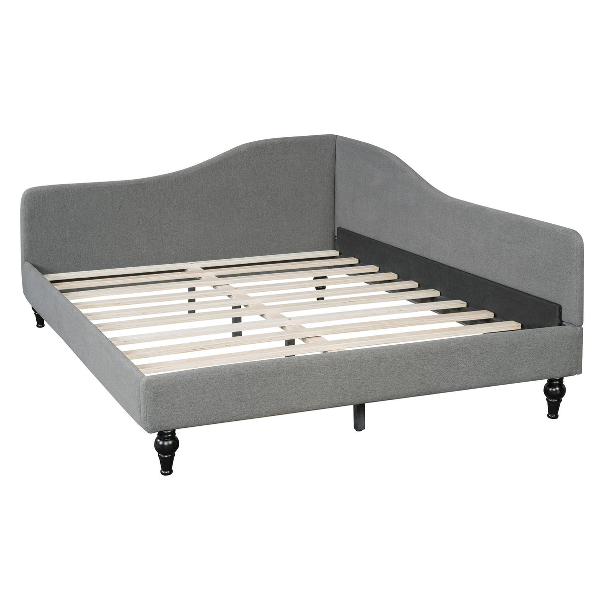 Modern L Shaped Linen Daybed With Legs