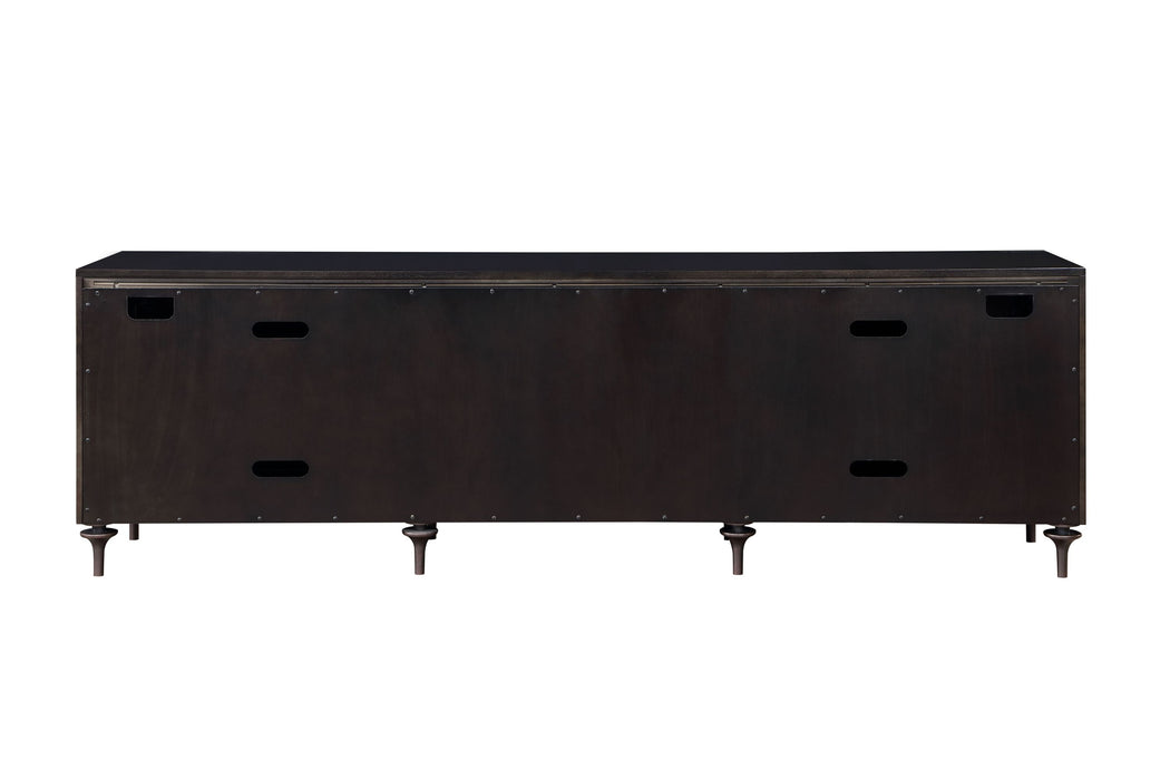 ACME Diya Console Cabinet, Forged Bronze & Espresso Finish AC02503