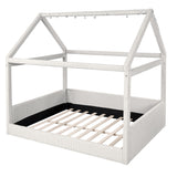 Upholstered House Style Daybed With LED Light Strips