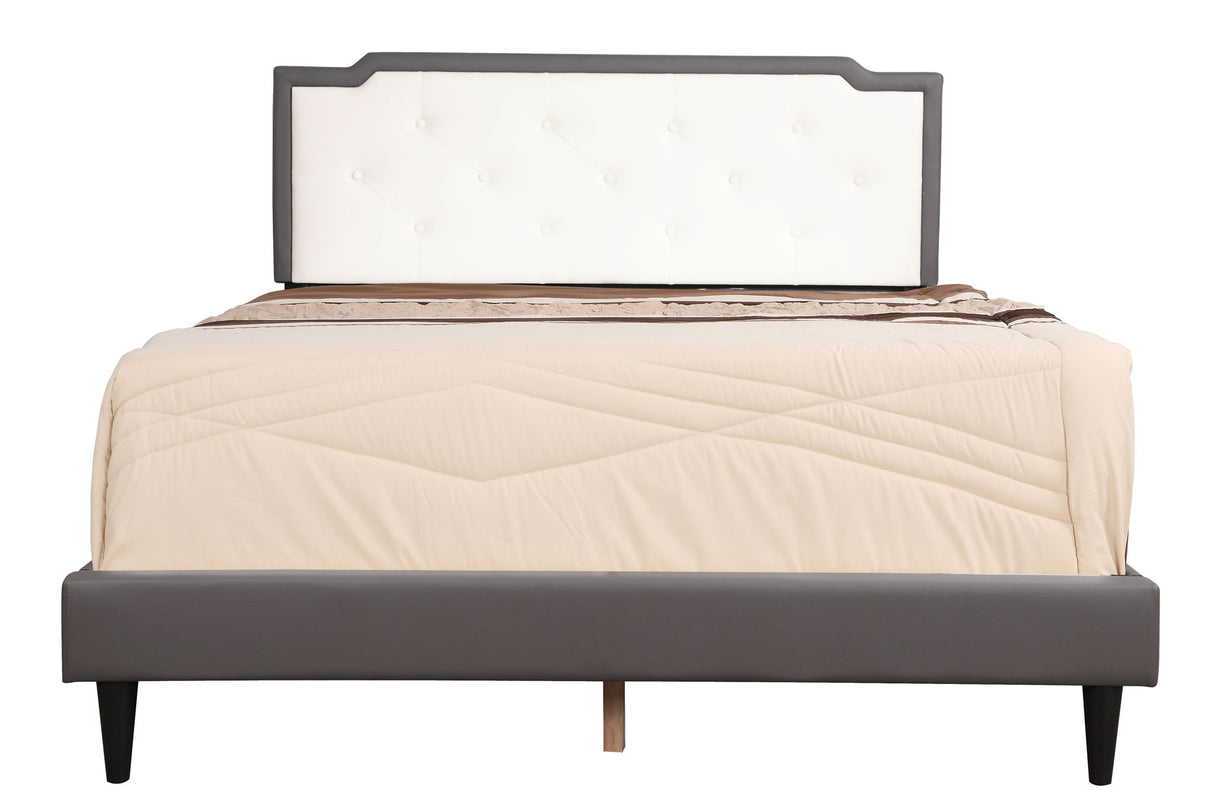 Deb - Queen Bed - Light Gray