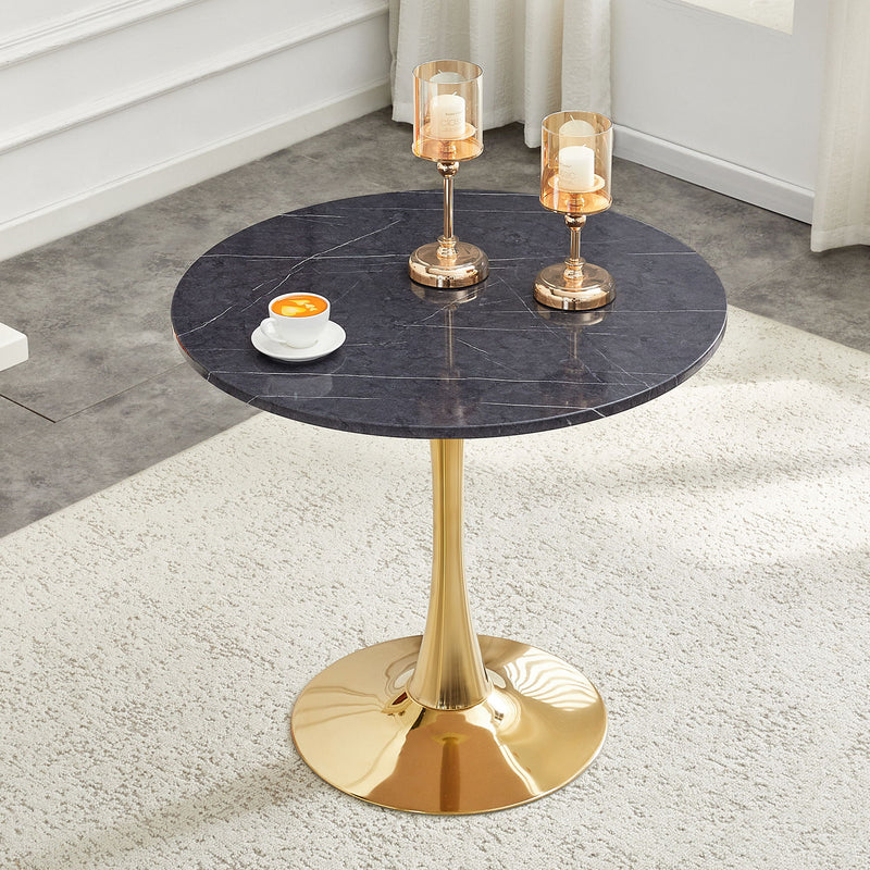 Round Dining Table With Thickened Top For Kitchen