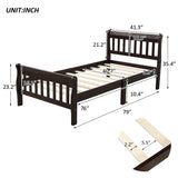 Platform Bed, Mattress Foundation Sleigh Bed With Headboard, Footboard, Slat Support