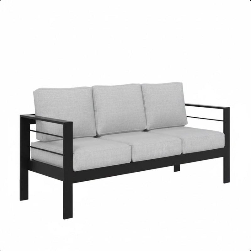 All-Weather Patio Sofa & Cushions, 3 Seat Outdoor Couch