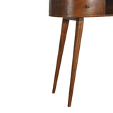 Wave Writing Desk, 2 Drawer - Chestnut