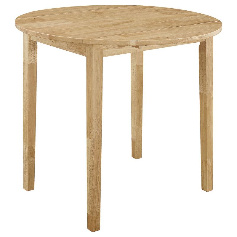 3 Piece Dining Set With Drop Leaf Table And Upholstered Chairs