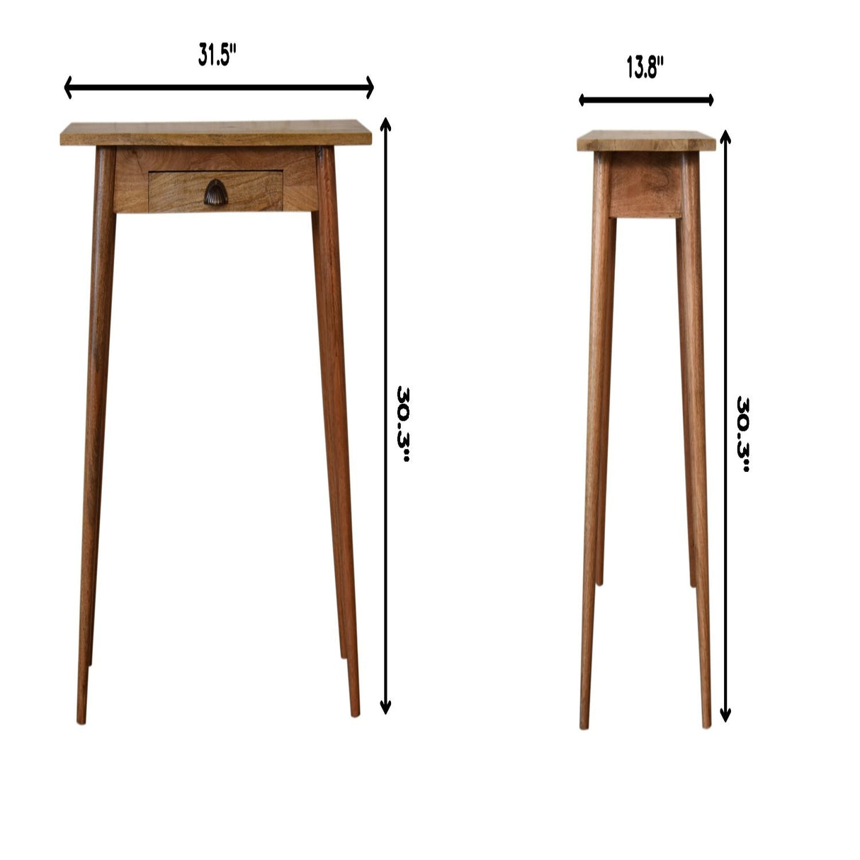 Mini Nordic Style Writing Desk - Oak