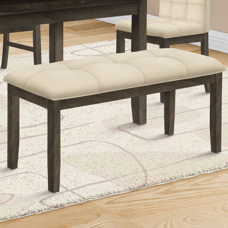 Bench, Rectangular, Hallway, Upholstered, Transitional - Cream