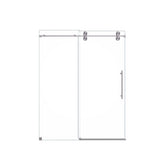 Frameless Single Sliding Shower Door With Clear Tempered Glass