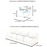 Modern L-Shaped Modular Sofa Set High Comfort Chenille Fabric