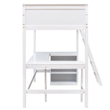 Loft Bed With Shelves With Desk