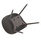 2 Piece Durable Single Chair With Mesh Hollow Out Design