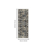 Fenix - Runner Rug - Black / Gray