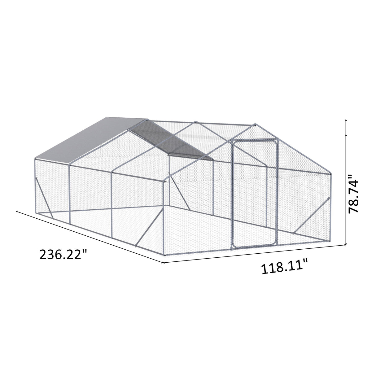 Outdoor Chicken Coop Metal Big Space