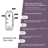 3 Piece Luggage Sets, Lightweight Suitcase With Two Hooks, Spinner Wheels, Tsa Lock
