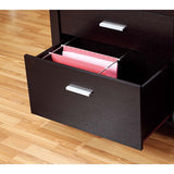 Home Office Mobile File Credenza With 2 Drawers, 2 Door Cabinet