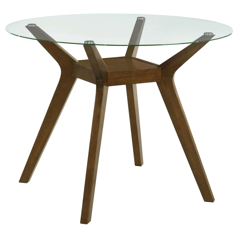 Flynn - Round Counter Height Dining Table - Brown