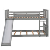 Bunk Bed With Convertible Ladder And Slide