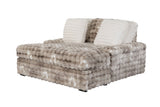 Julia - Lounger Sofa With USB - Gray