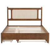 Platform Bed With 2 Big Drawers & Trundle