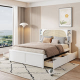 Headboard Bed With 2 Drawers And Trundle