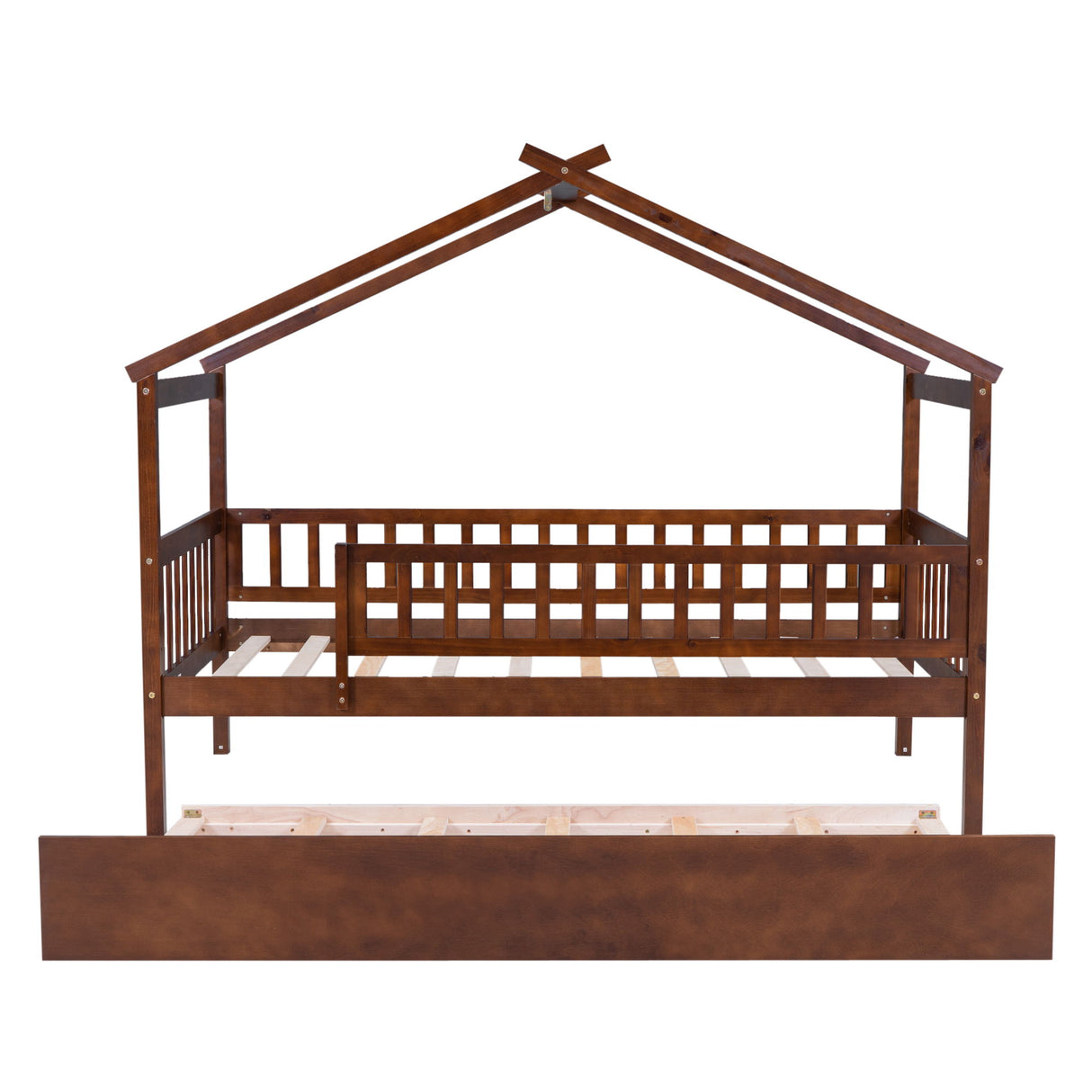 Creativity House Bed With Twin Size Trundle