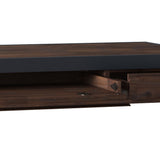 Erina - Desk - Distressed Charcoal Brown