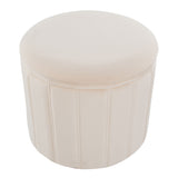 Lindsey - Contemporary / Glam Folding Storage Ottoman