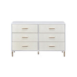 Myles - Dresser - White Champagne / Gold