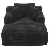 Modern Full Compressed Chaise Lounge Sofa Bed With Removable Pillows