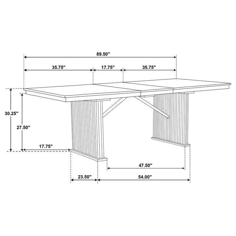 Dreydon - Extension Dining Table - Light Brown