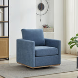 Square Upholstered Swivel Accent Chair For Living Room