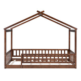 Bed House Bed Frame With Fence