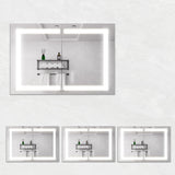 Medicine Cabinet With LED Vanity Mirror, Anti-Fog, Waterproof, Dimmable With Touch Switch