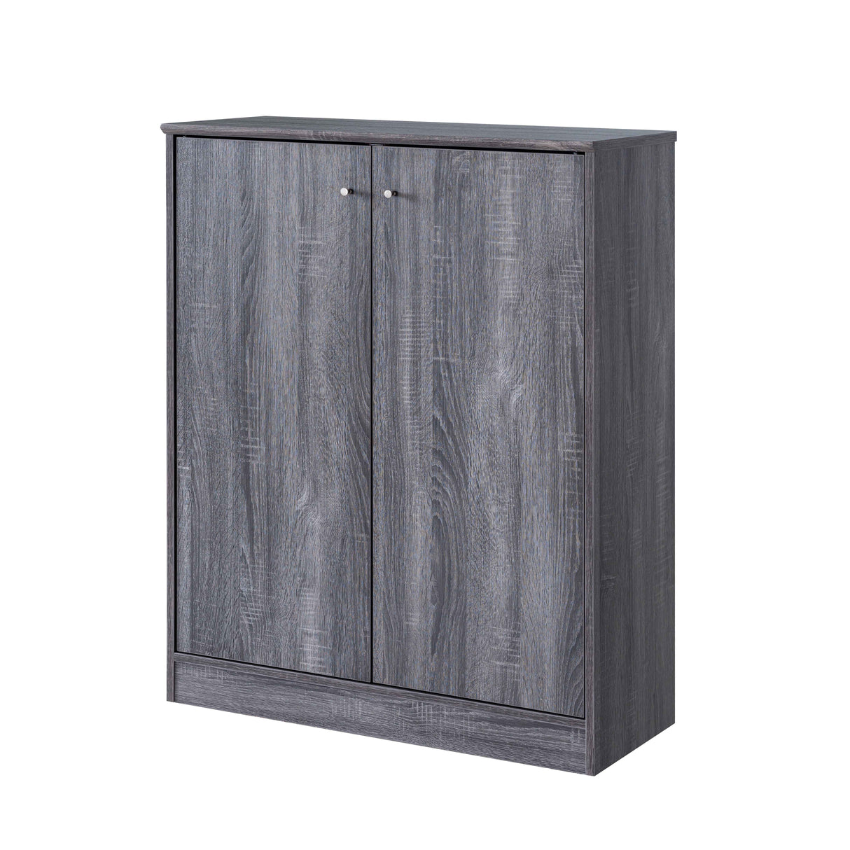 Shoe / Storage Cabinet With Two Doors Five Shelves