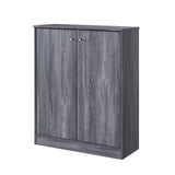 Shoe / Storage Cabinet With Two Doors Five Shelves